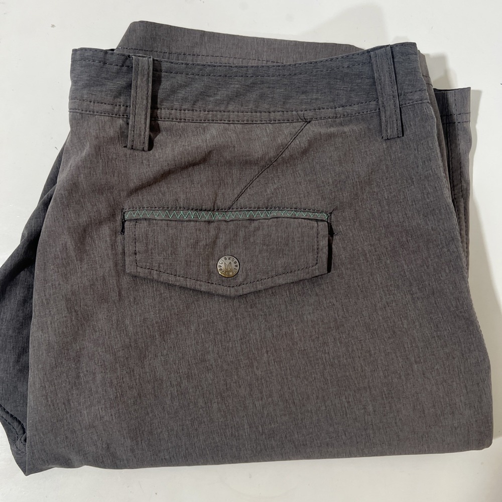 Linksoul Solid Boardwalker Shorts Mens Size 36 Gray Stretch Golf‎
